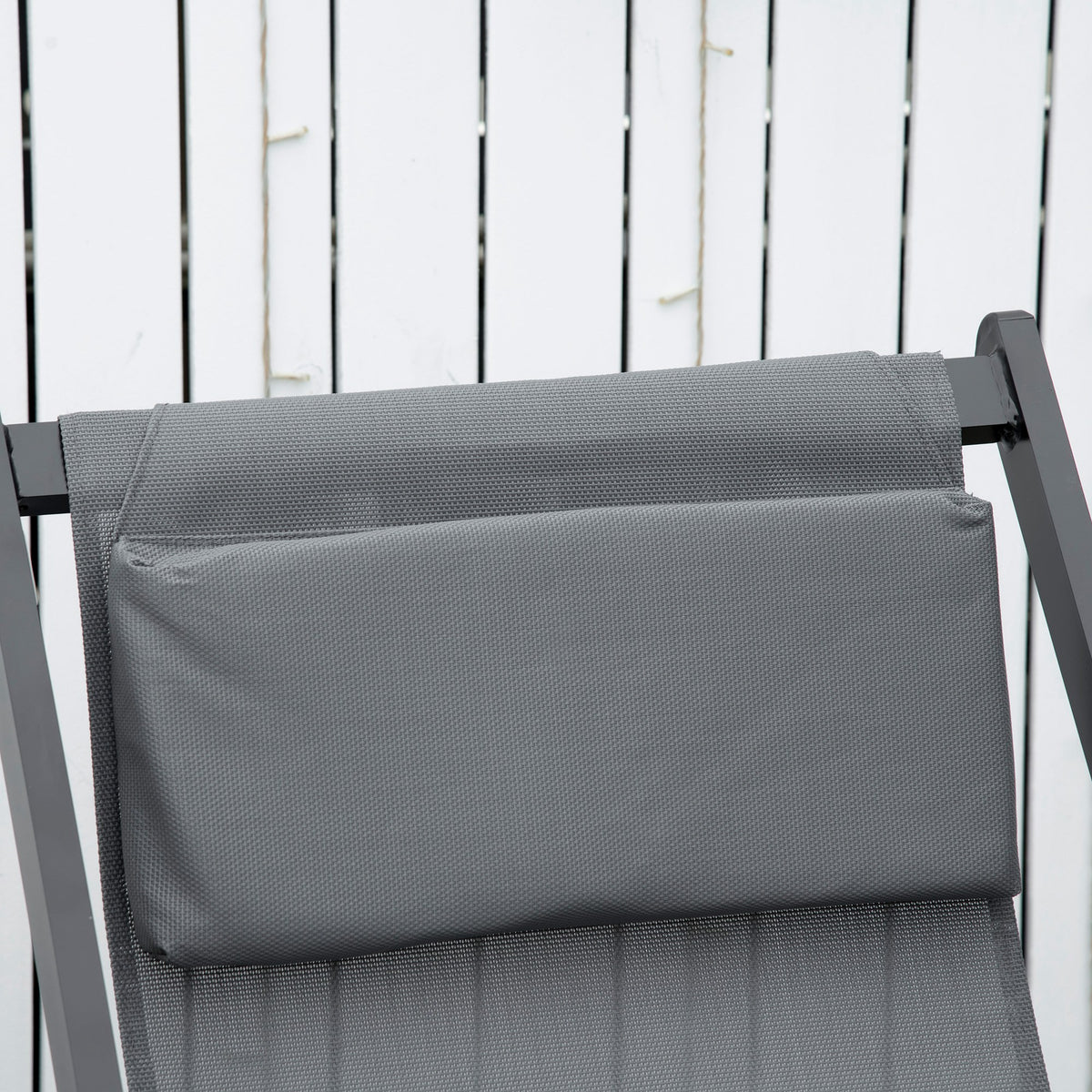 Outsunny Conjunto De 2 Tumbonas Plegables De Aluminio 58x96,5x91,5 Cm Gris_3