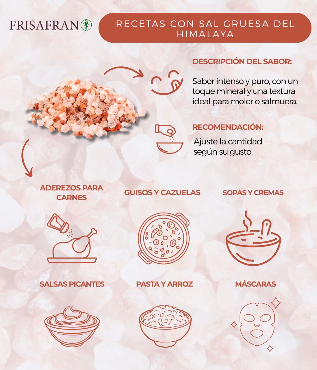 Sal Rosa Del Himalaya Gruesa - Calidad Y Sabor | Frisafran 500 G_3