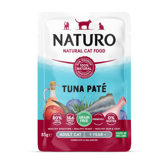 Naturo Gato Pate De Atun 85g X 12 Sobres De Comida Humeda_0