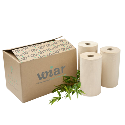 Papel De Cocina Bambú Wiar. Caja De 6 Unidades_0