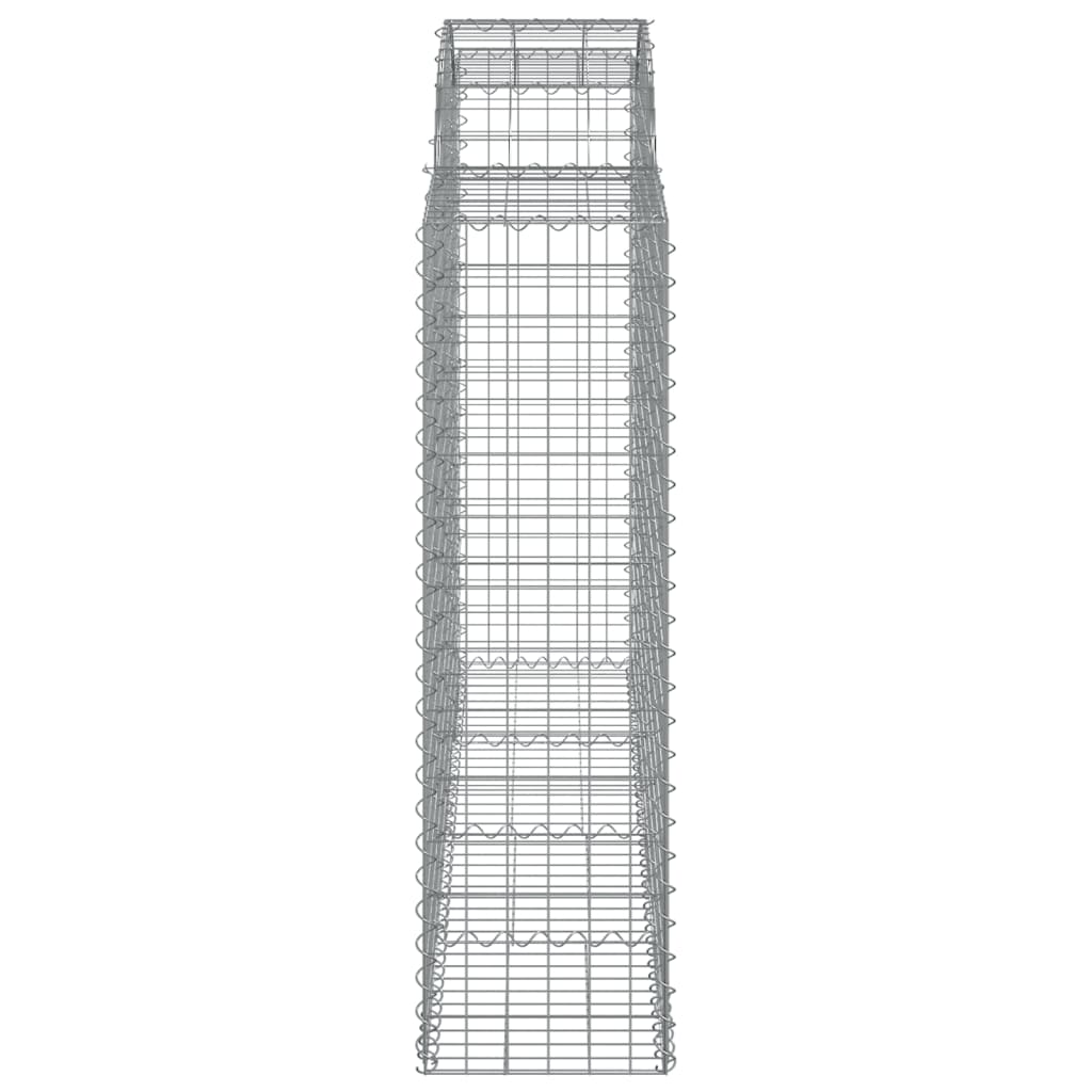 Cestas Gaviones 18 Uds Forma De Arco Hierro 200x50x140/160 Cm_4