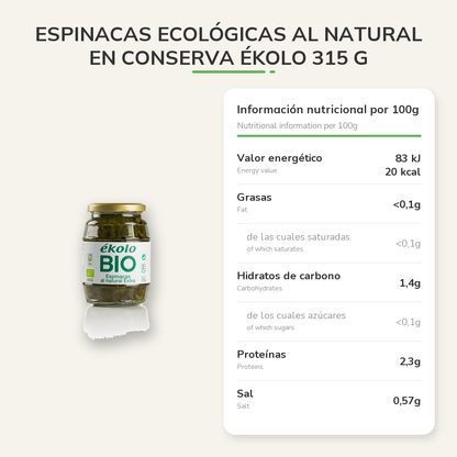 Información nutricional