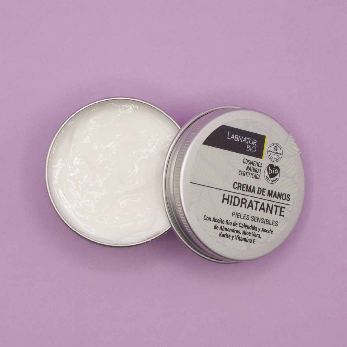 Crema de Manos para Piel Sensible Labnatur Bio 50 ml | Caléndula, Aloe Vera y Karité | Hidrata y Calma | Vegano_1