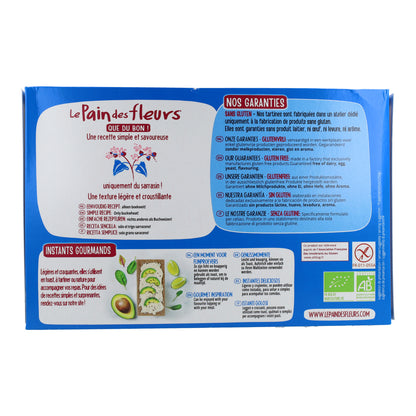 Tostadas Crujientes Crakers de Trigo Sarraceno sin sal sin gluten BIO Le Pain de Fleurs 300 g