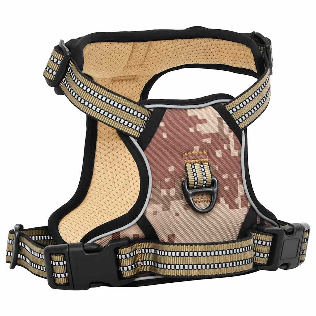 Arnés Para Perros Con Correa Y Collar Ajustable Marrón L_2