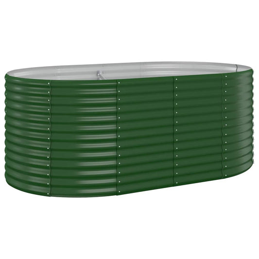 Jardinera Arriate Acero Galvanizado Verde 175x100x68 Cm_0