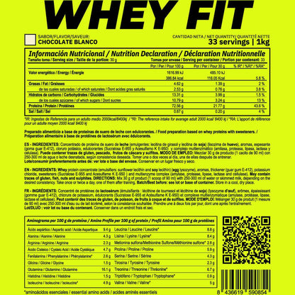 Whey Fit - 1kg - Chocolate Blanco - Aumenta La Masa Muscular - Masmusculo_5