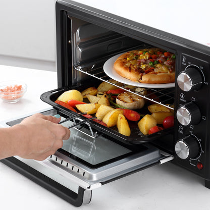 Homcom Horno Eléctrico De Sobremesa 16l 1400w Con 3 Modos De Calor Y Termostato_4