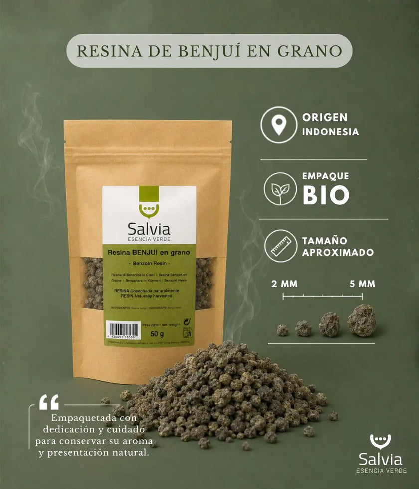 Salvia - Resina Benjui En Grano, Granel | 100g_1