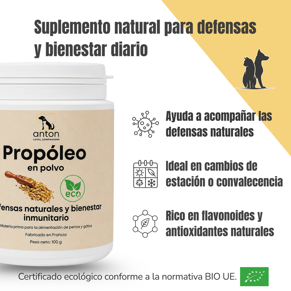 Propóleo ECO para perros y gatos – Defensas naturales – 100 g_2