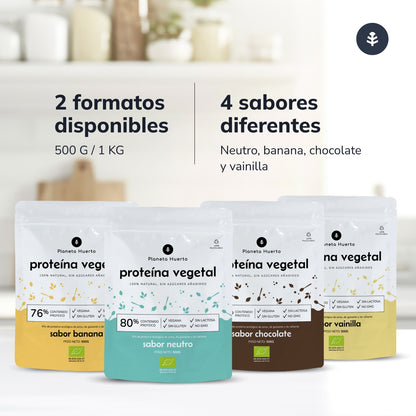 Proteína vegana ECO 76% Banana Planeta Huerto 500 g