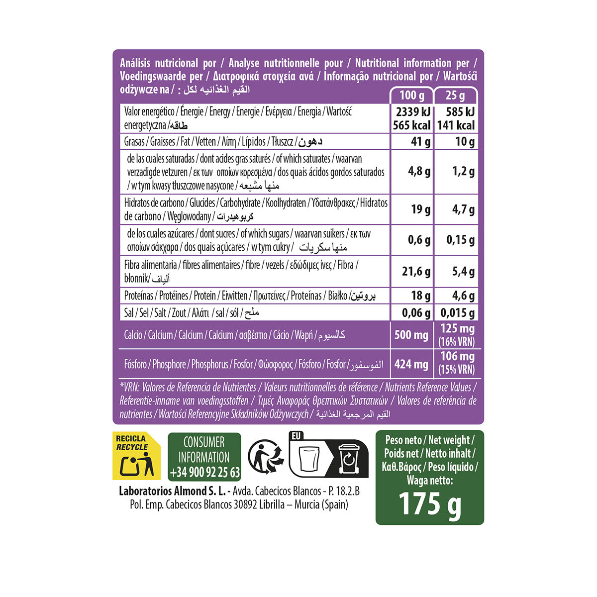 Mezcla de Semillas Mix óseo Bio Naturgreen 175 g