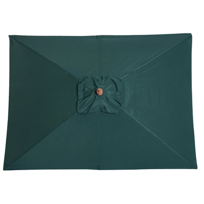 Outsunny Sombrilla De Jardín 200x150x235 Cm Inclinable Con Doble Techo Verde_4