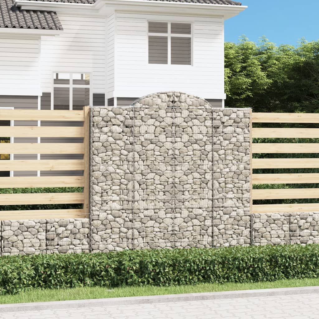 Cestas De Gaviones 6 Uds Forma De Arco Hierro 200x50x200/220 Cm_1