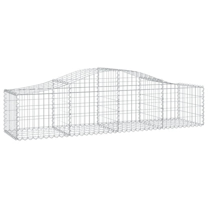 Cestas De Gaviones 14 Uds Forma De Arco Hierro 200x50x40/60 Cm_2