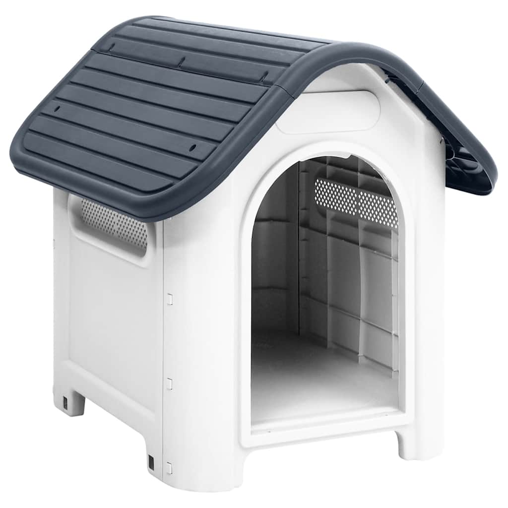 Casa Para Perro Gris 59x75x66 Cm Polipropileno_1