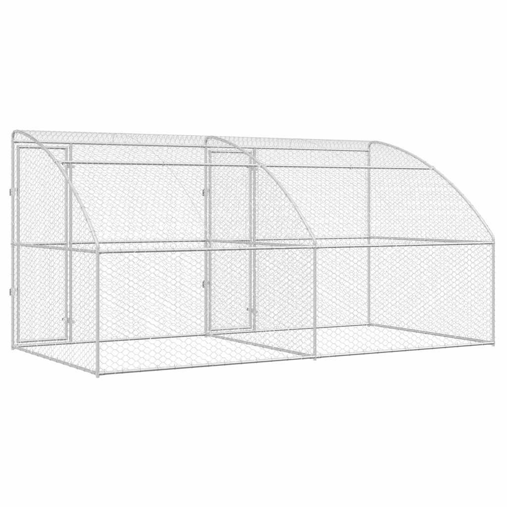 Refugio Para Perros 2 Pcs Plateado 4 X 2 X 2 M_5