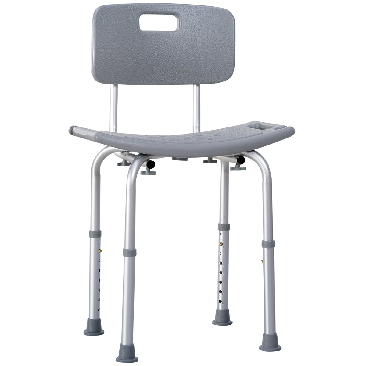 Homcom Silla Ducha Personas Mayores Con Respaldo Antideslizante Carga 136 kg_2