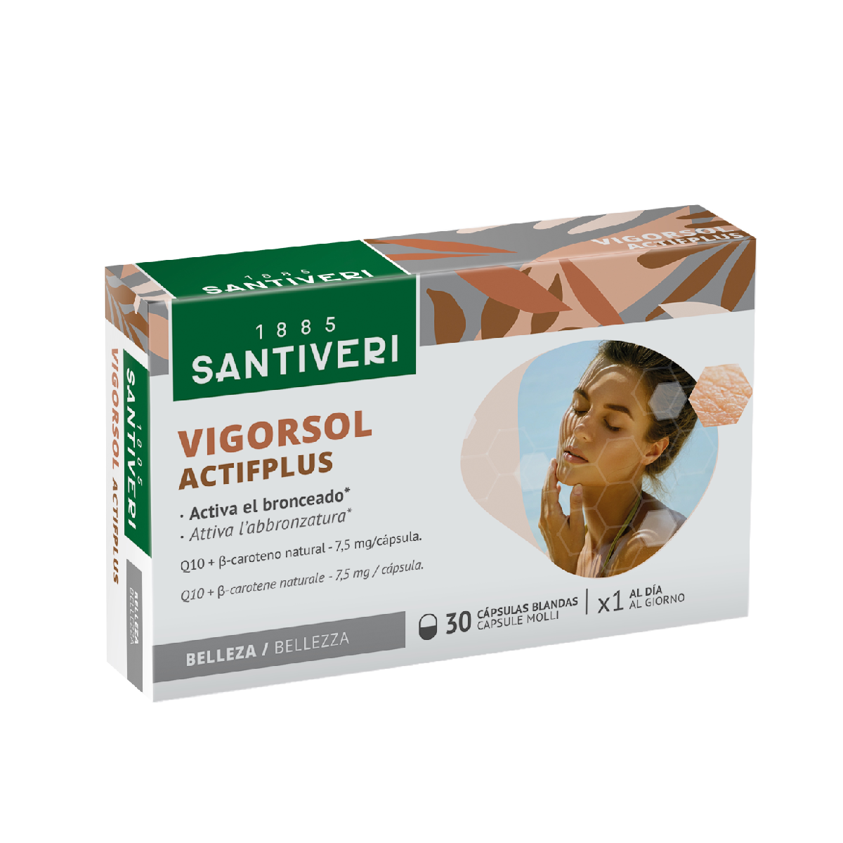 VigorSol AptifPLus Bronceado Santiveri 30 Perlas