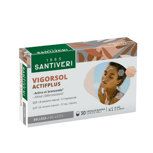 VigorSol AptifPLus Bronceado Santiveri 30 Perlas