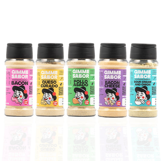 Pack Básicos Gimme Sabor | 5 Sazonadores Vegetales 55g | Sin Gluten, Sin Alérgenos_0