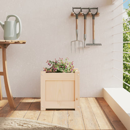 Jardinera Madera Maciza De Pino 31x31x31 Cm_2