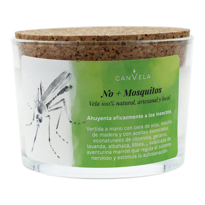 Vela vaso perfumada No+Mosquitos 100% Natural CanVela
