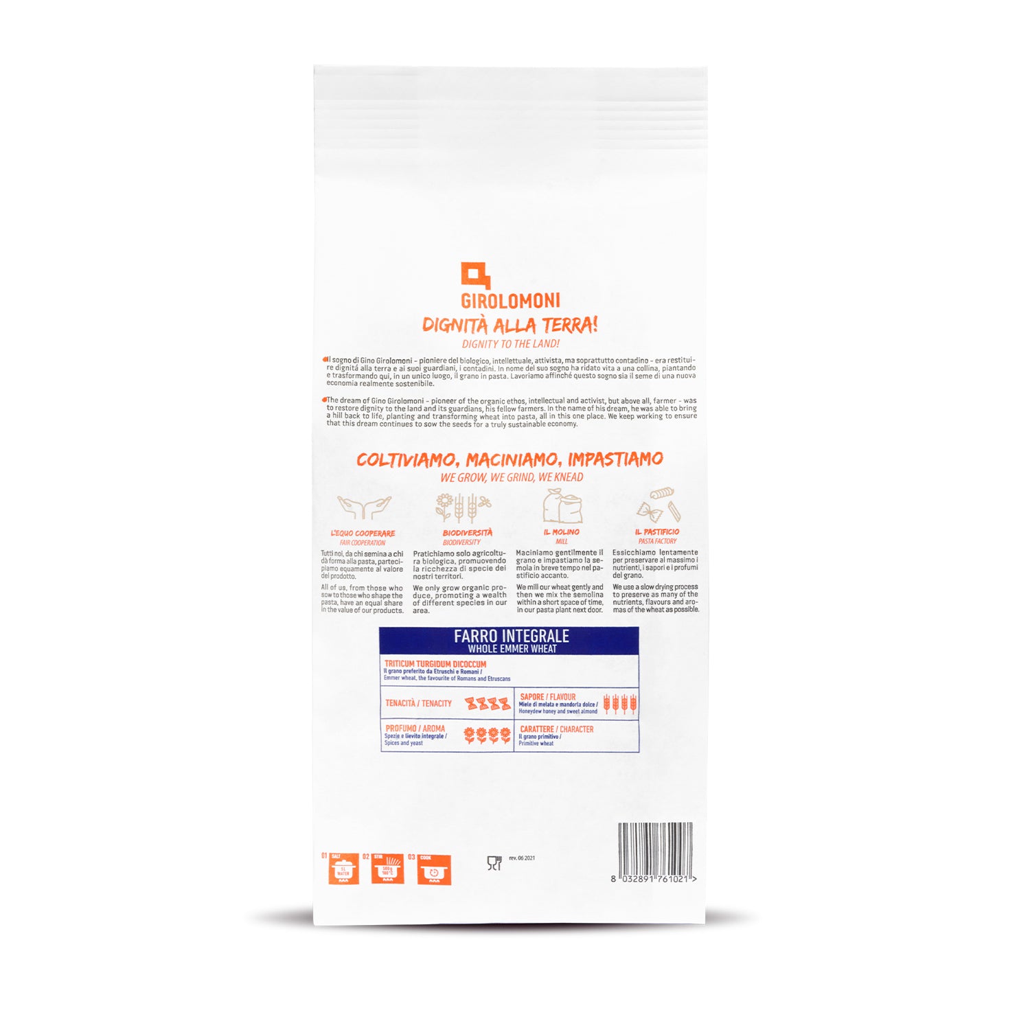 Penne rigate espelta integral bio Girolomoni 500g