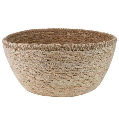 Maceta Con Asas 2 Uds. Blanco Ø 22 X 20 Cm 100% Hierba Marina_2