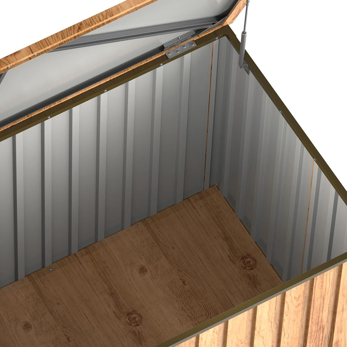 Metal Chest 1450 L Wood-effect_3