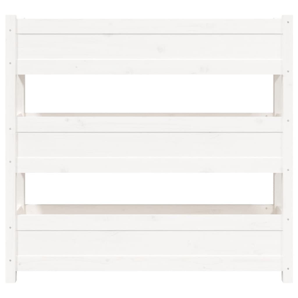 Jardinera De Madera Maciza De Pino Blanco 112x25x104,5 Cm_4