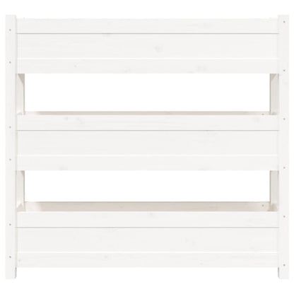 Jardinera De Madera Maciza De Pino Blanco 112x25x104,5 Cm_4