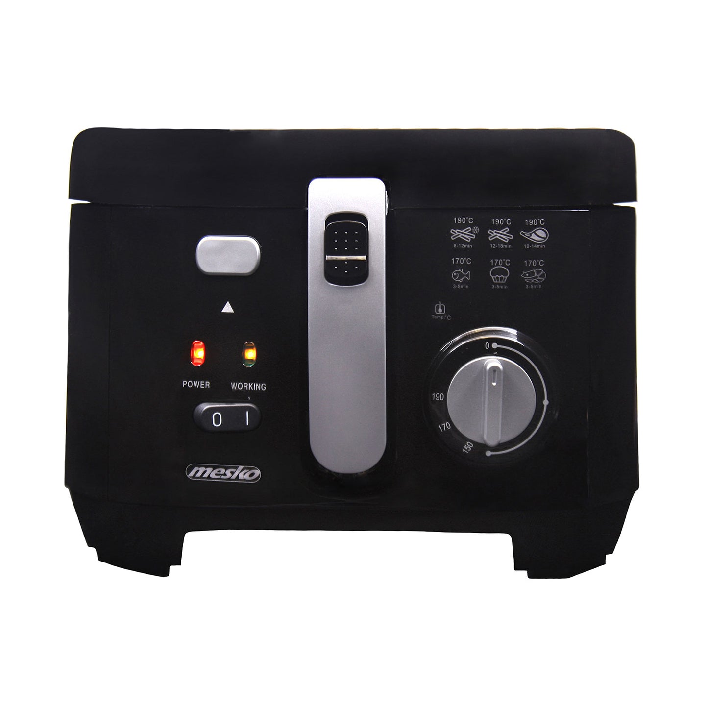 Freidora Eléctrica Compacta, 2,5 L,cubeta Desmontable Lavable, Antiadherente,libre Bpa Mesko Ms4908 1800w_2