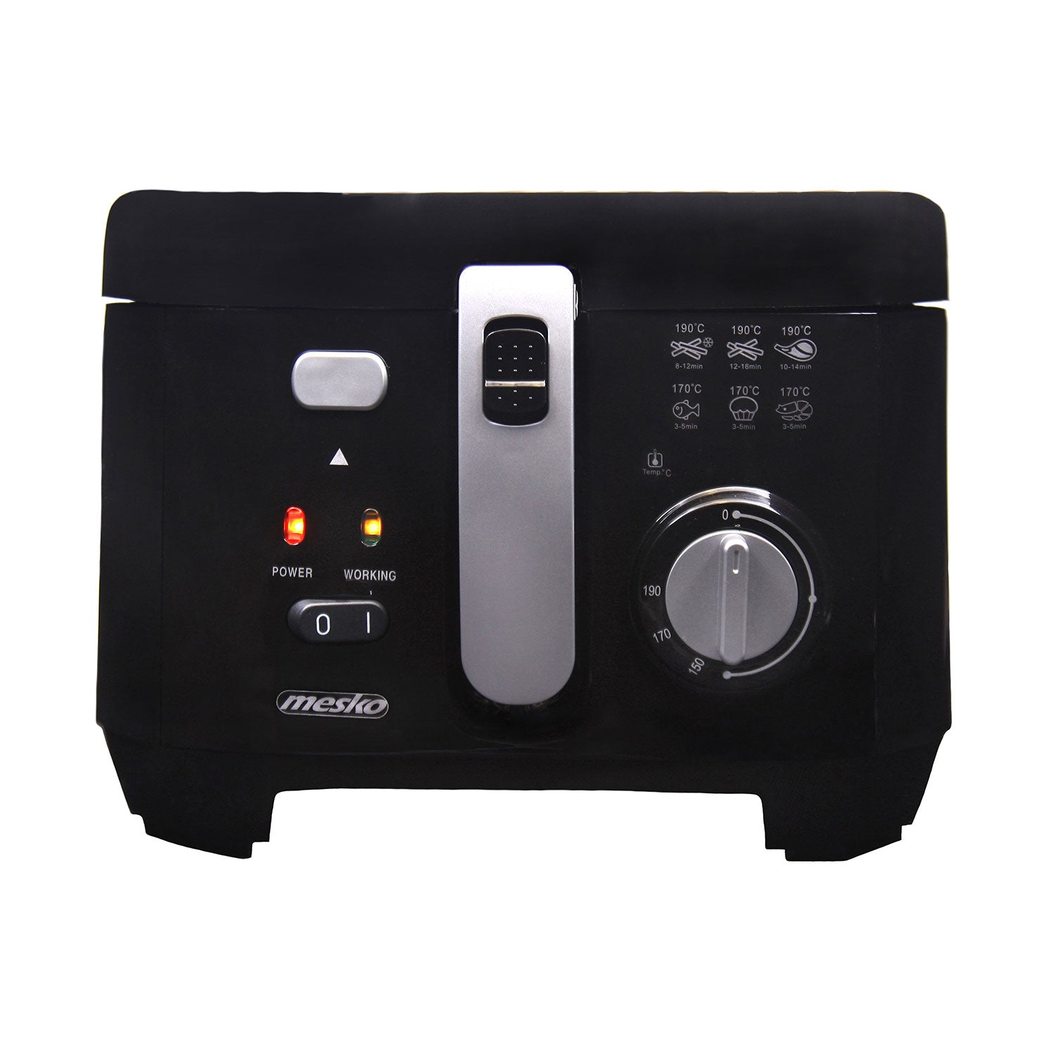 Freidora Eléctrica Compacta, 2,5 L,cubeta Desmontable Lavable, Antiadherente,libre Bpa Mesko Ms4908 1800w_2