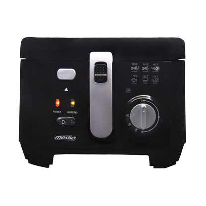 Freidora Eléctrica Compacta, 2,5 L,cubeta Desmontable Lavable, Antiadherente,libre Bpa Mesko Ms4908 1800w_2