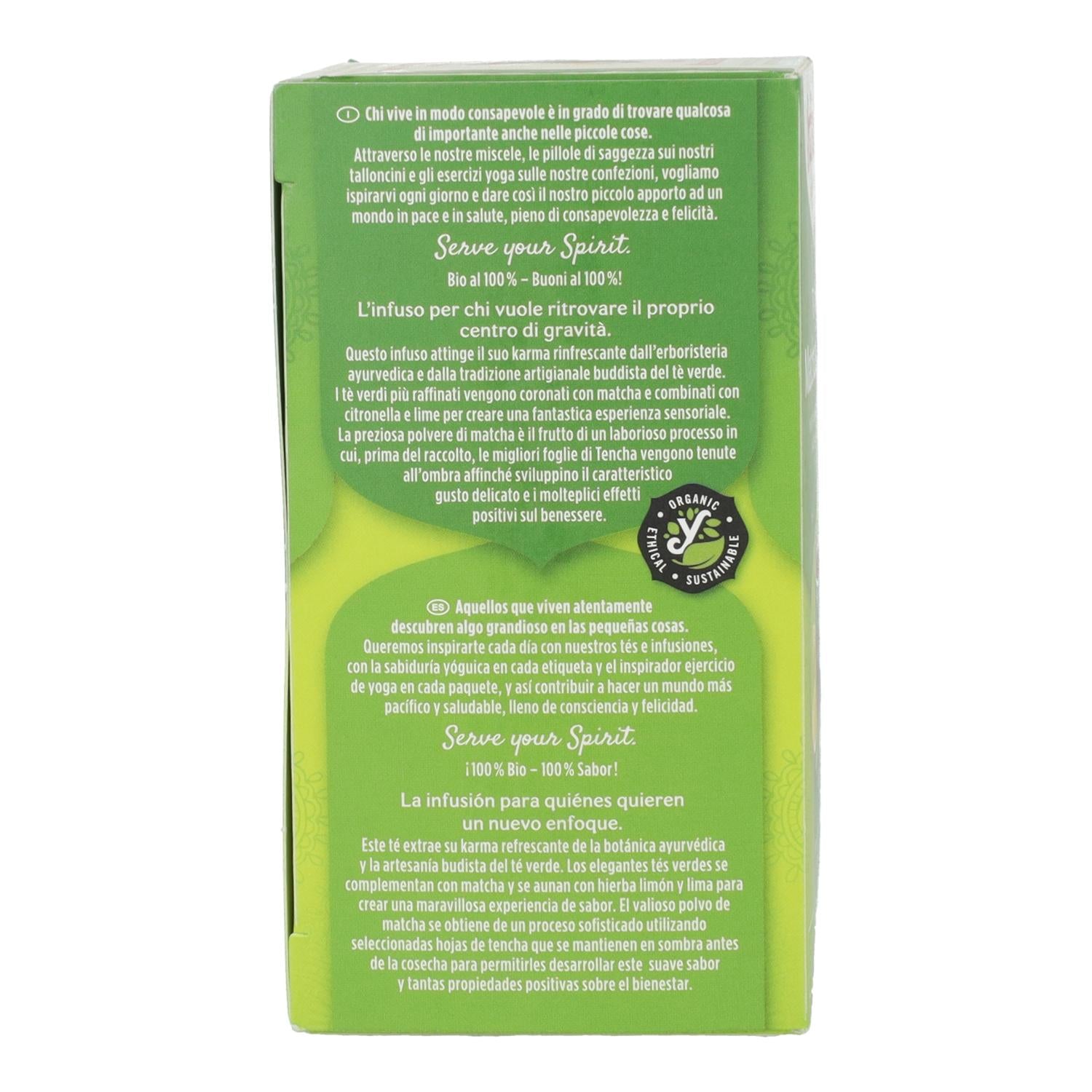 Yogi Tea BIO Té verde y Matcha limón, 17 bolsitas