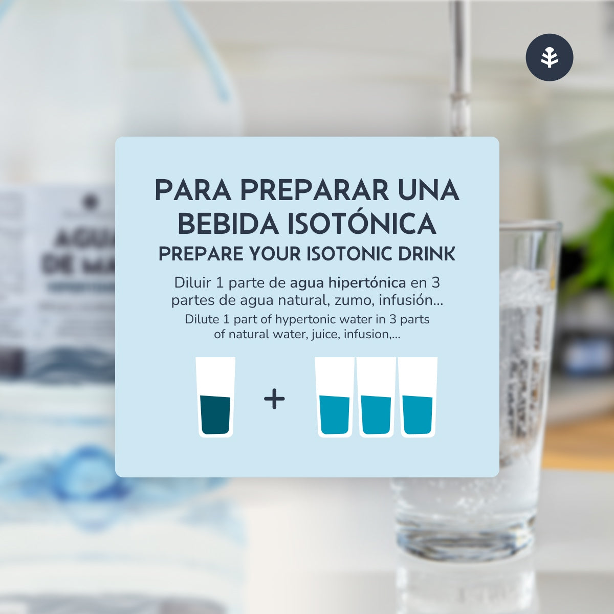 Agua de Mar Hipertónica Garrafa Planeta Huerto 5 L