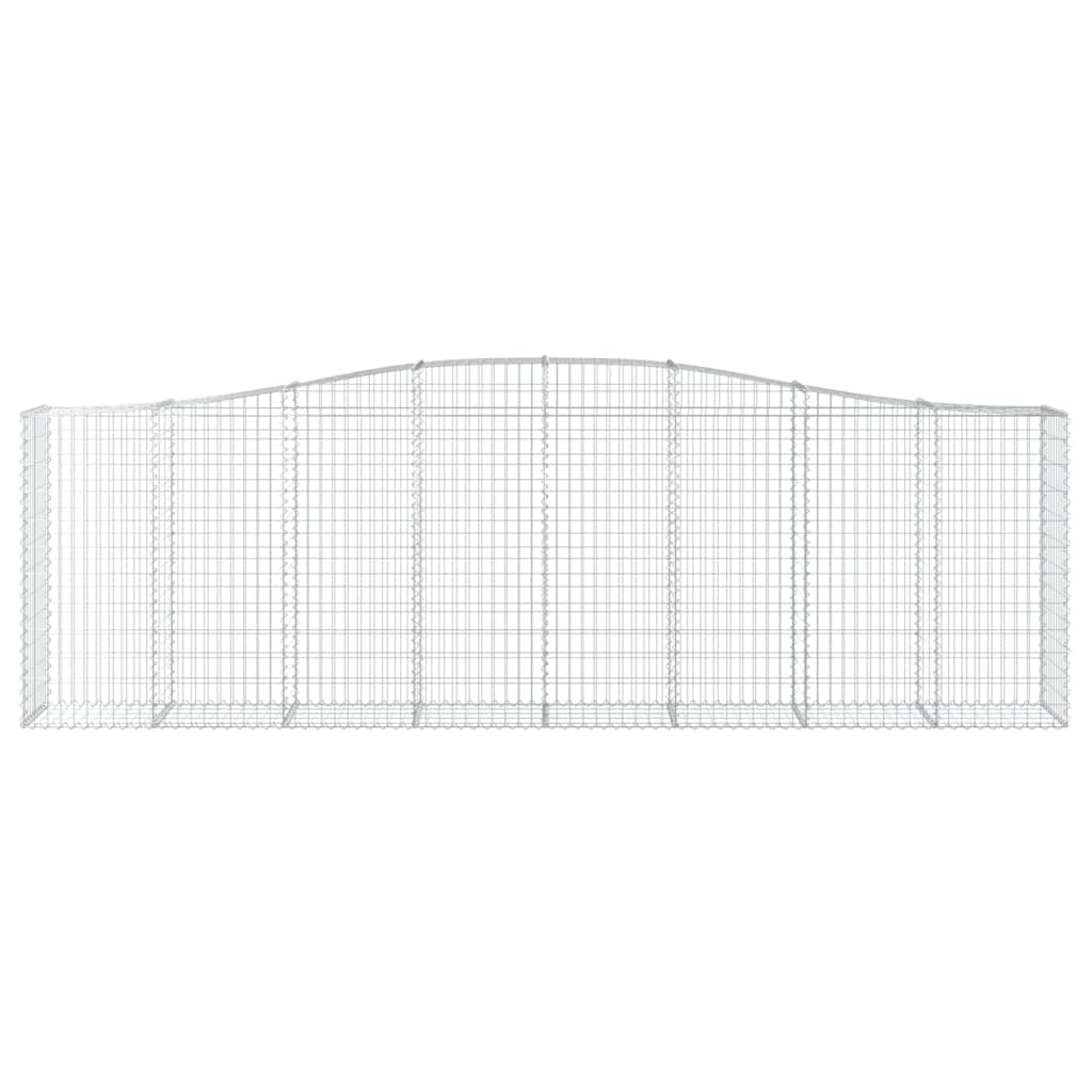 Cestas De Gaviones 2 Uds Forma De Arco Hierro 400x50x120/140 Cm_3