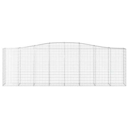 Cestas De Gaviones 2 Uds Forma De Arco Hierro 400x50x120/140 Cm_3