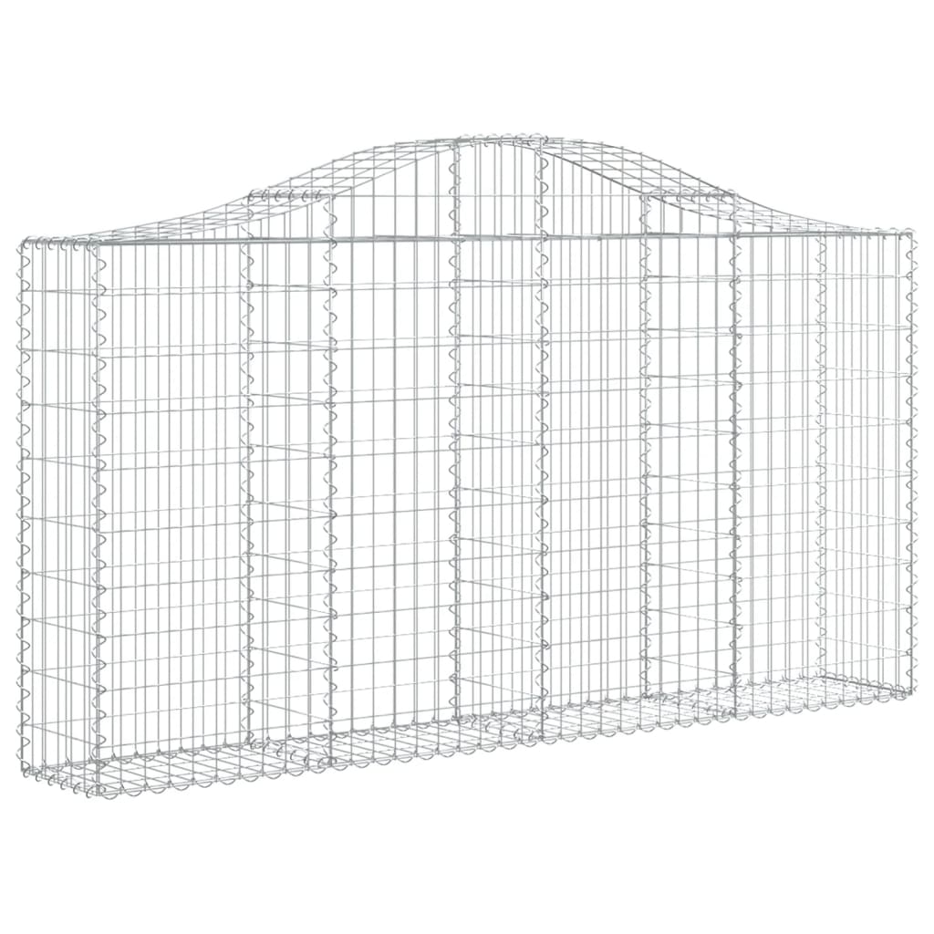 Cestas De Gaviones 11 Uds Forma Arco Hierro 200x30x100/120 Cm_2