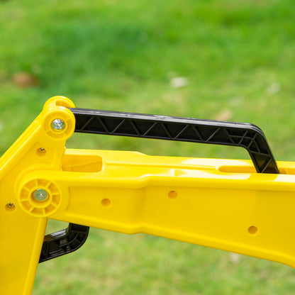 Homcom Tractor A Pedales Para Niños De +3 Años 107x42x71 Cm Amarillo_3