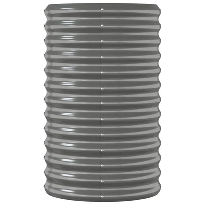 Jardinera Arriate Acero Galvanizado Gris 114x40x68 Cm_3