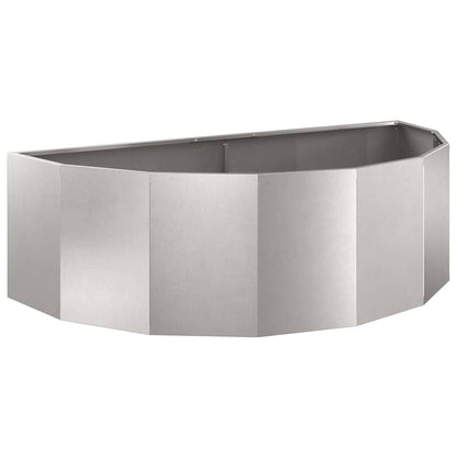 Jardinera Plateado 120 X 60 X 35 Cm Acero Inoxidable_0