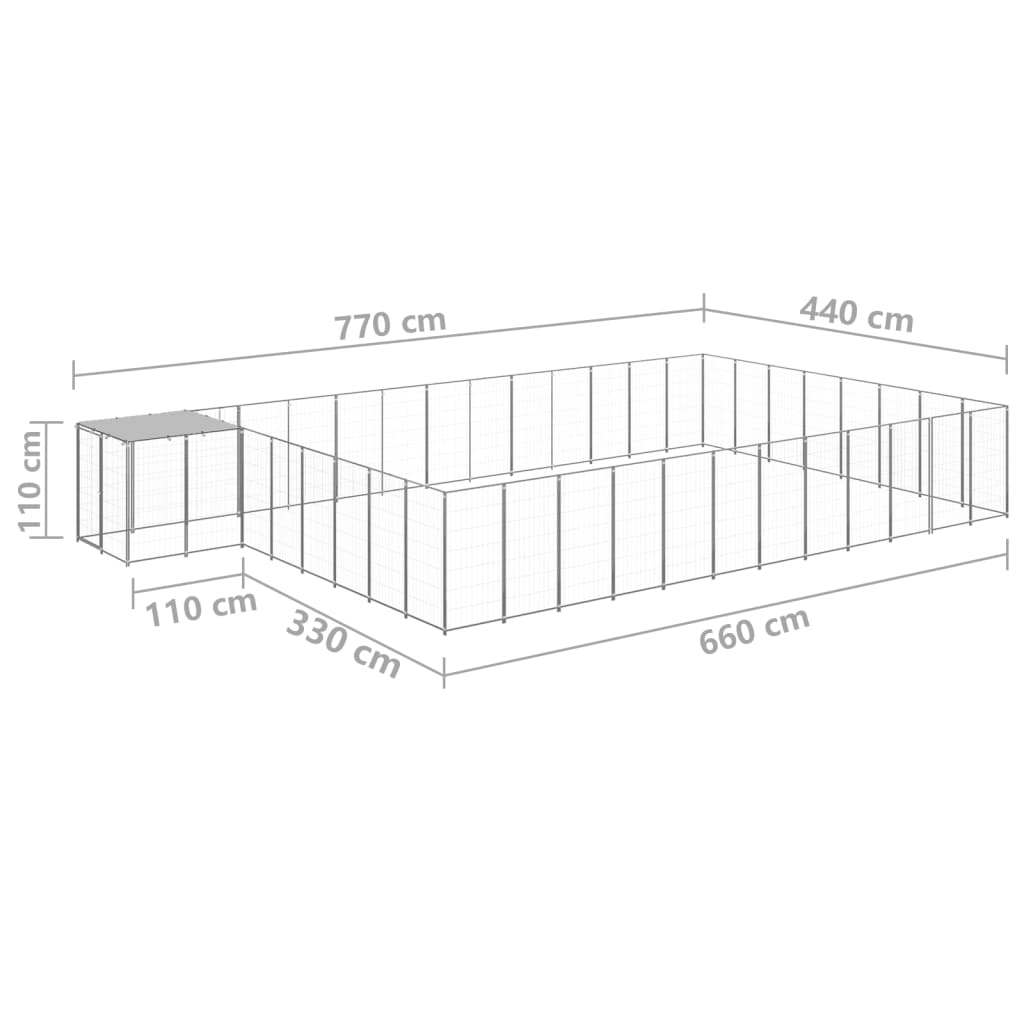Perrera Plateada 30,25 M² Acero_5