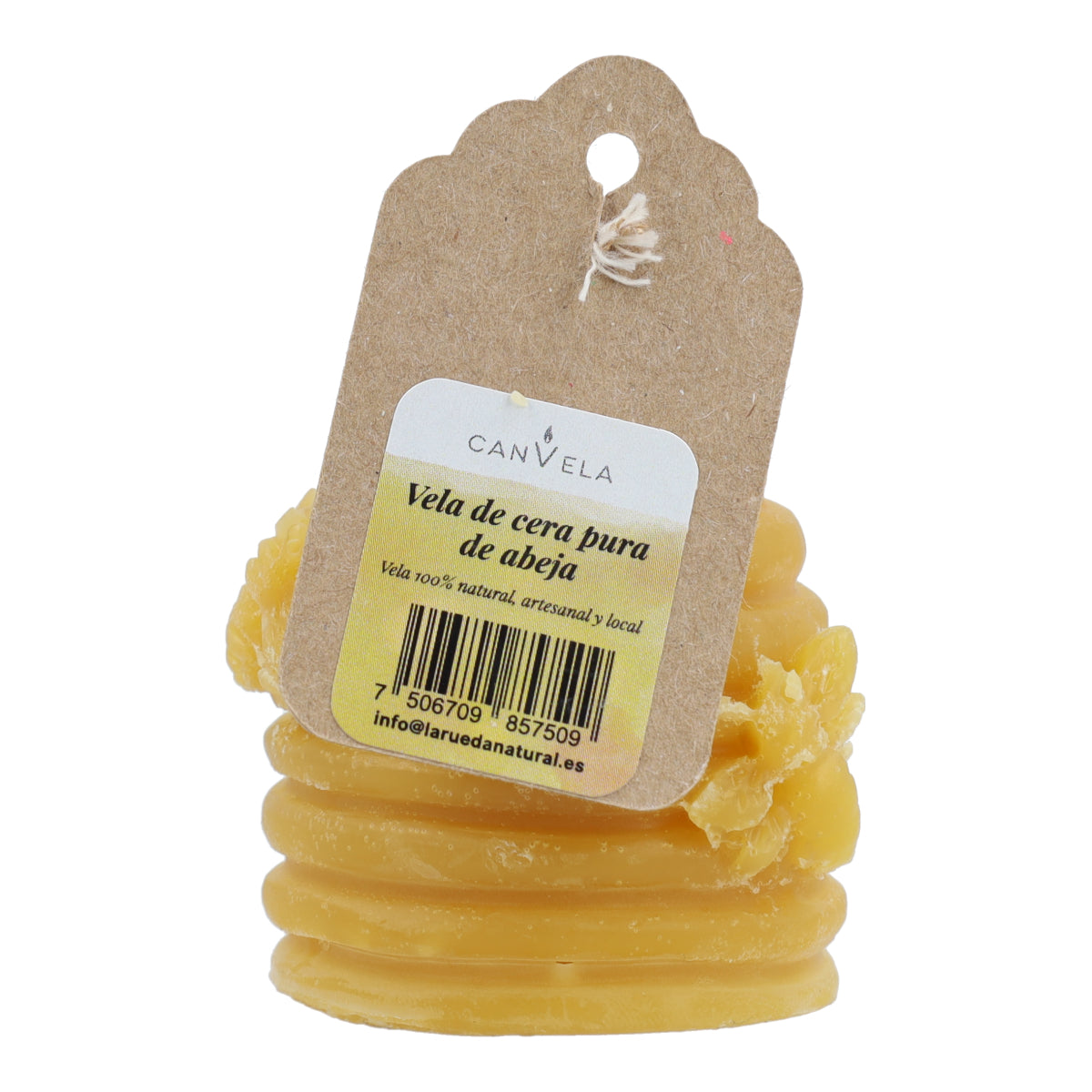 Vela de cera pura de abeja Abejitas 100% Cera CanVela