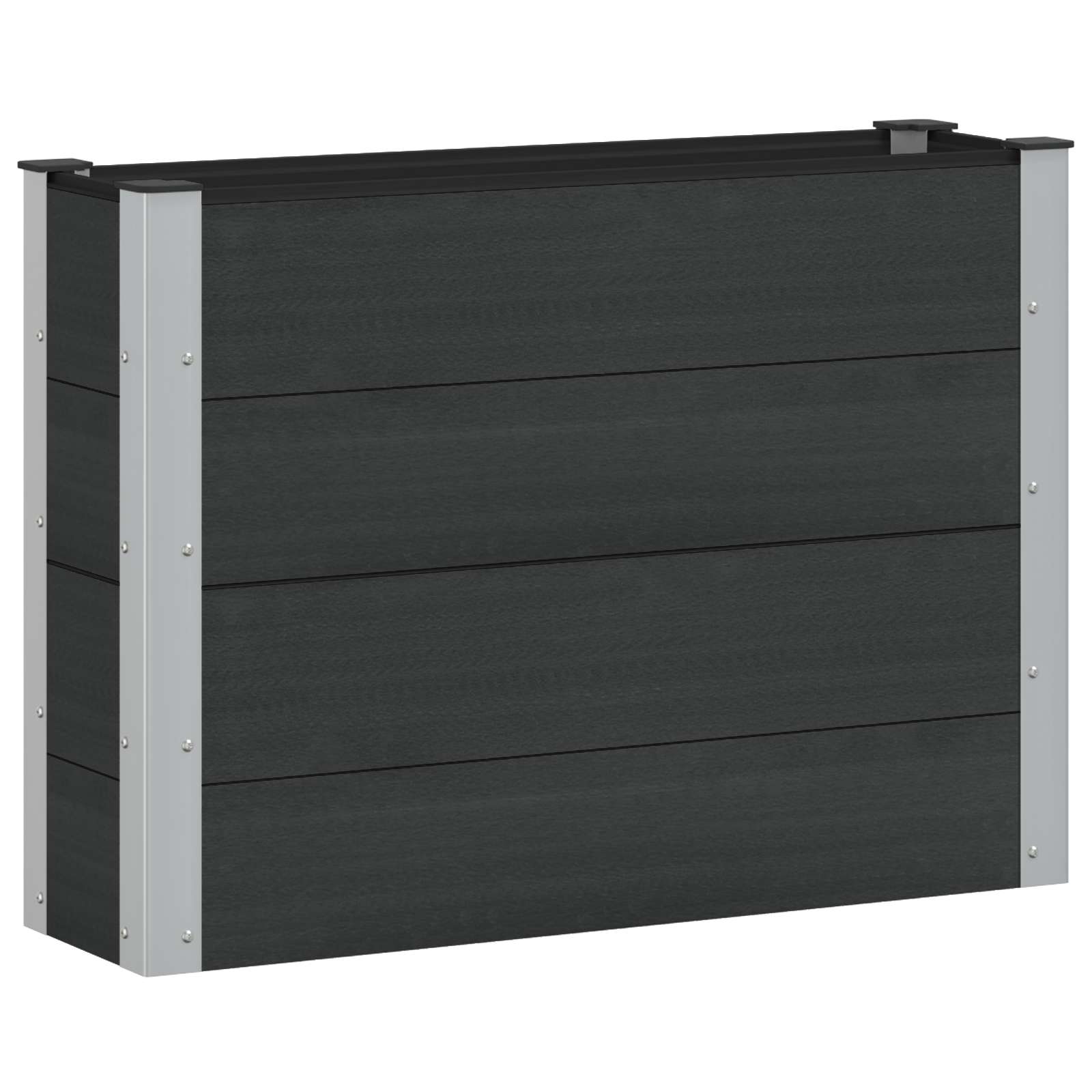 Arriate Elevado Negro 100 X 30 X 72 Cm_0