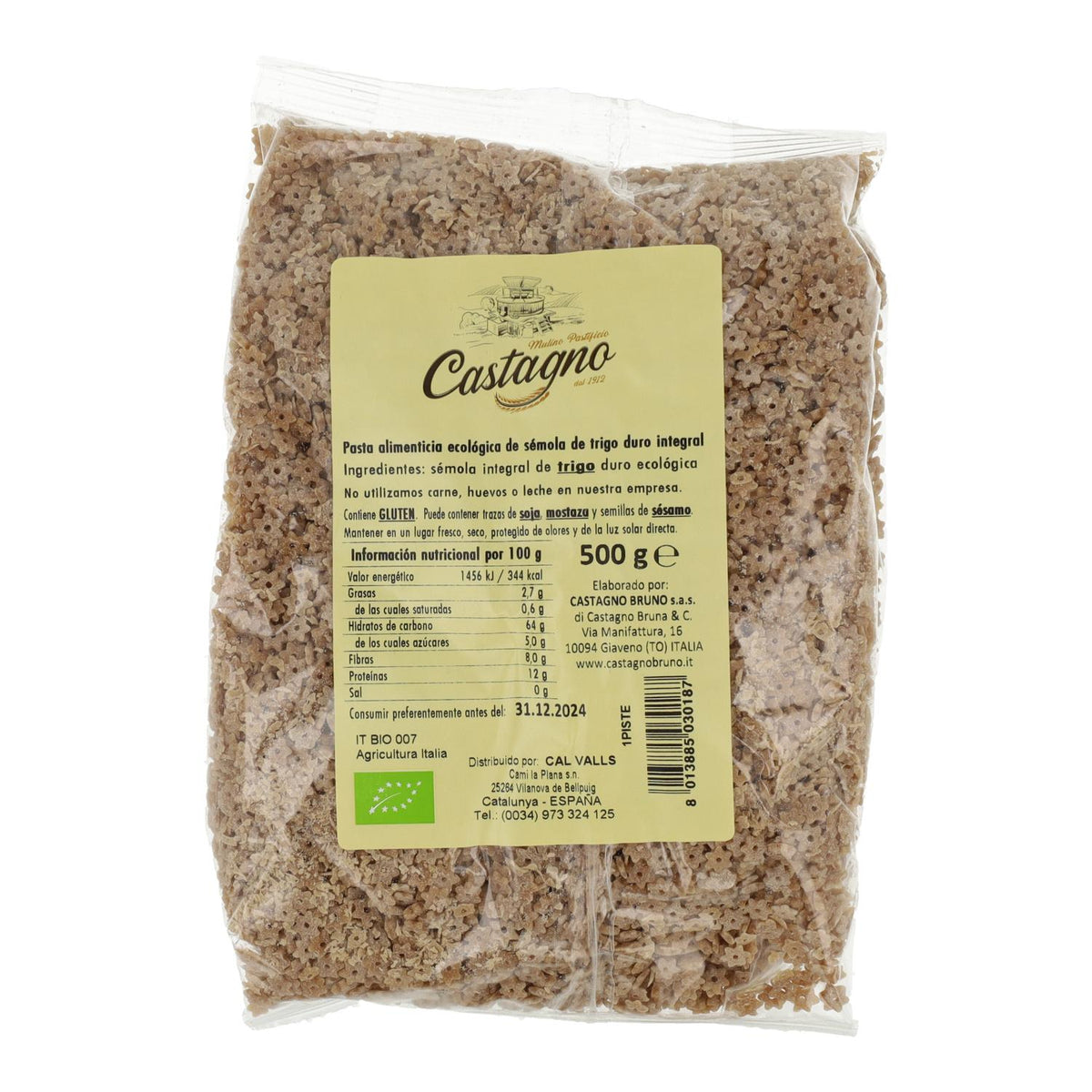 Estrellitas Trigo Integral ECO Castagno 500 g
