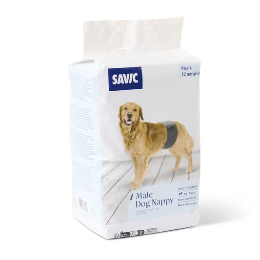 Savic 12 Pañales Perro Macho L 53-76cm_0