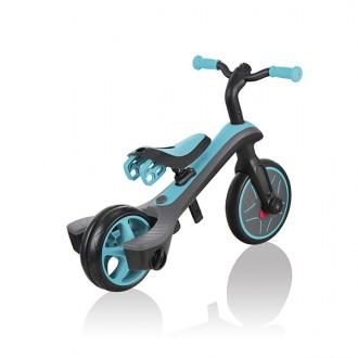 Triciclo convertible Trike explorer 2 en 1 turquesa