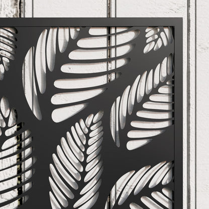 Outsunny Jardinera Exterior Grande De Metal Con Pantalla De Privacidad Negro_3